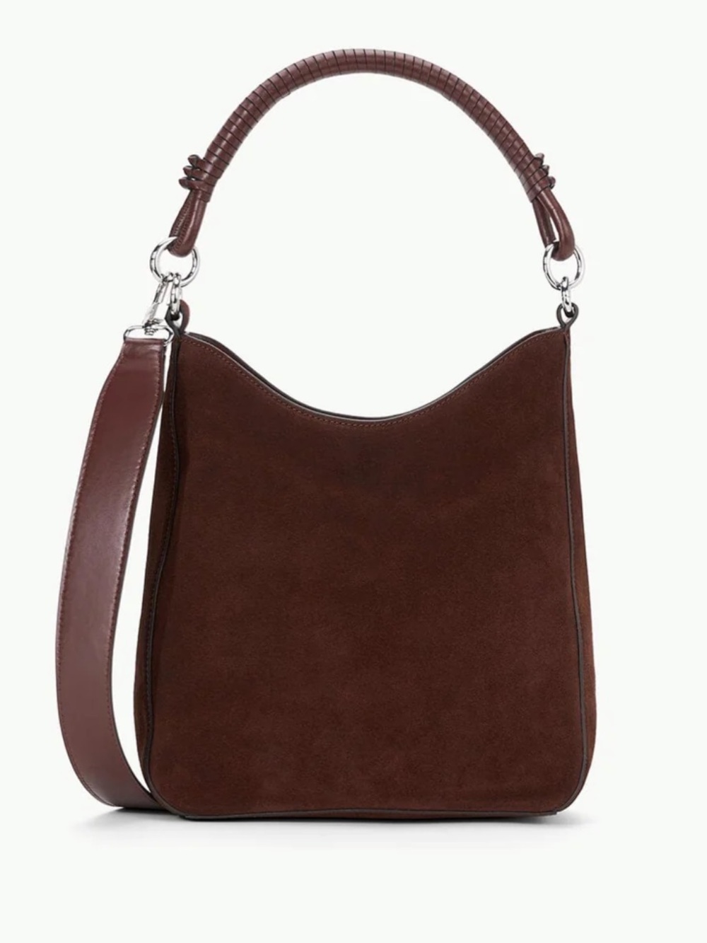 Staud Mel Bag Mahogany Suede